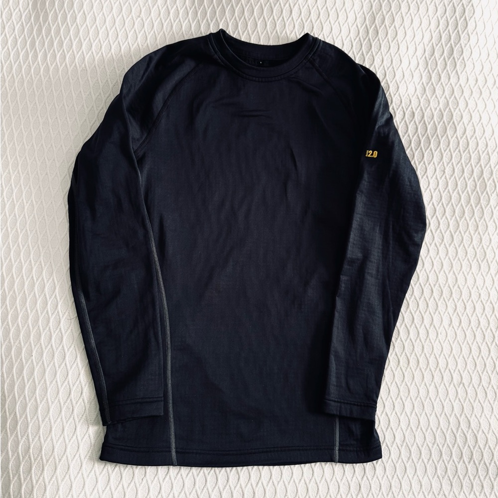 Men's Under Armour Cold Gear Black Waffle thermal long sleeve